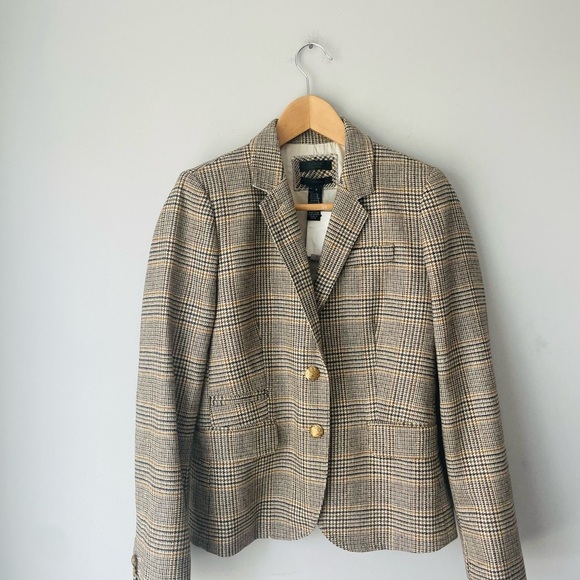 J. Crew Collection Prince of Wales Blazer RARE NWT - Picture 1 of 10